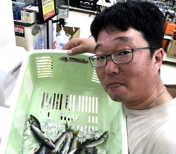 全日本鮎釣りチーム選手権 チーム相模屋・藤本様～アユ 42匹～