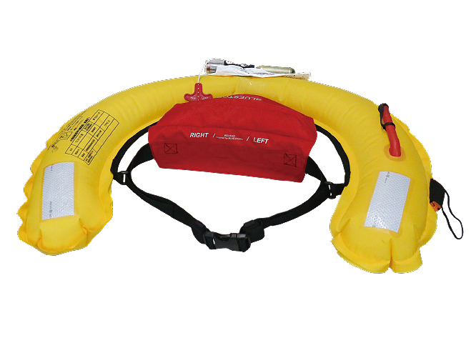 ブルーストーム『BSJ-9320RS膨張式ライフジャケット(水感知機能付き)』