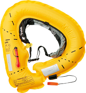 ダイワ『DF-2709インフレータブルライフジャケット(ウエストタイプ自動・手動膨張式)』