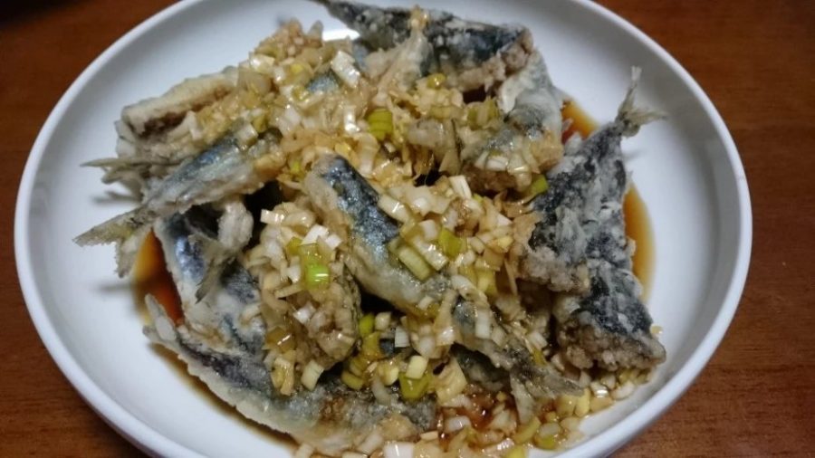 堤防釣り：料理例