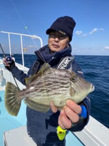 スタッフ平賀釣行記～徳島県 阿南市/カワハギ48匹・最大25cm位～