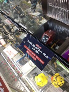 スルメ専用超高調ロッド少量入荷！アマノ釣具『ナビゲーター　イカ　170H』