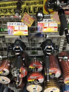 電動リールも安い!!6/30迄、現金払いで超特価!!