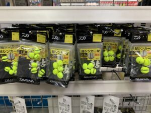 次回入荷未定、数量僅か！Daiwa『鮎シンカーⅣ イエロー　1号/1.5号/2.5号/3号/4号』
