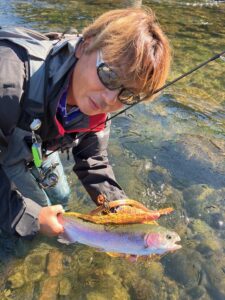 スタッフ平賀釣行記～小田原 早川/ニジマス1匹45cm程～