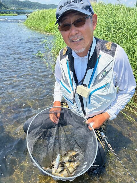 スタッフ内田釣行記～相模川　高田橋一本瀬の2個目の瀬肩/アユ18匹最大22.5cm～