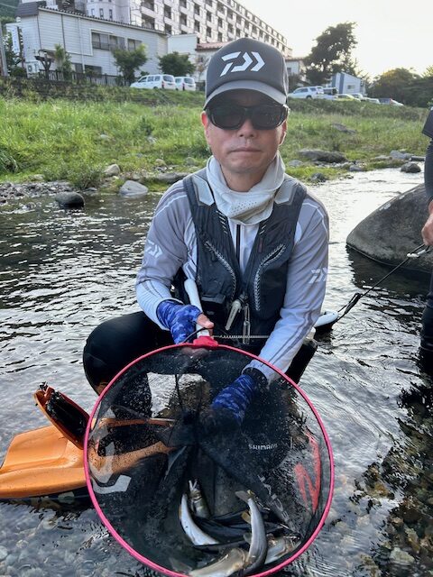 スタッフ平賀釣行記～箒川（塩原温泉地内）/アユ10匹・10匹・19匹（オトリ別）最大24cm～