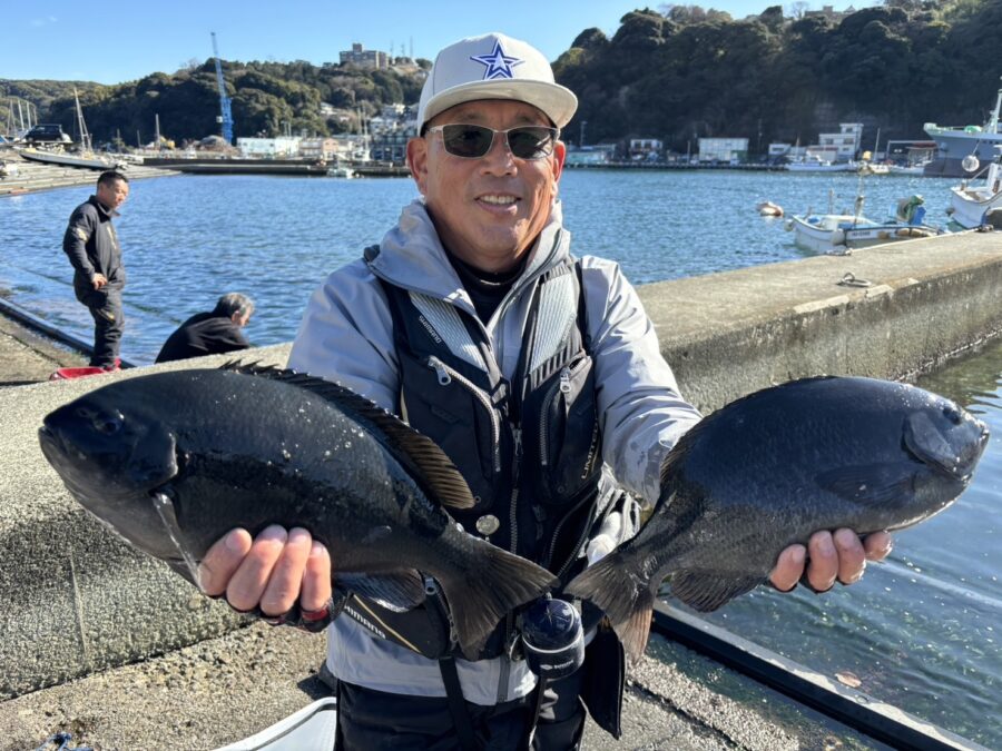 中山様・米田様～真鶴赤壁/口太メジナ43.5cm・41.5cm・41cm他～