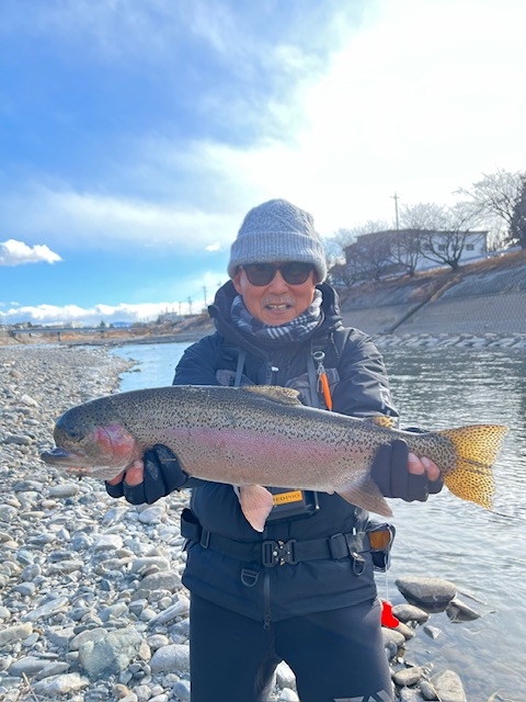 スタッフ平賀釣行記～長野県/犀川・奈良井川/レインボートラウト2匹/45cm・48cm～