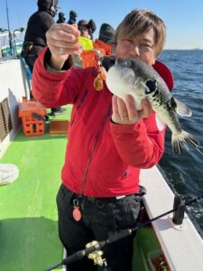 スタッフ平賀釣行記～東京・羽田/トラフグ1匹～