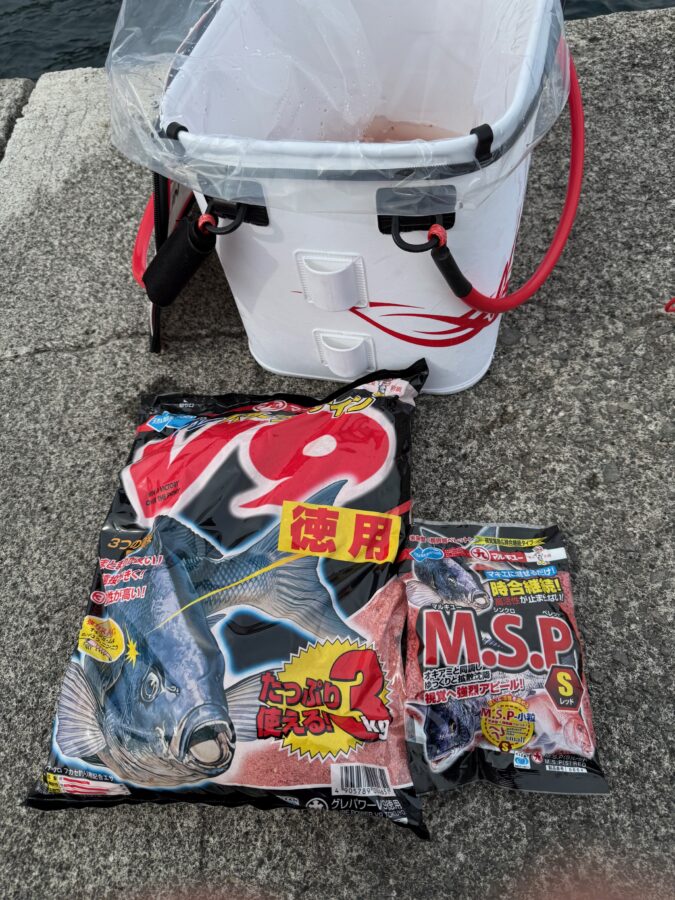 スタッフ小澤釣行記～初島　第一漁港/口太メジナ36cm・20cm1枚ずつ～