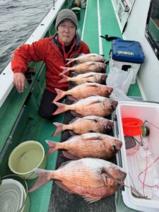 藤本様～松輪　江奈港/マダイ8匹～