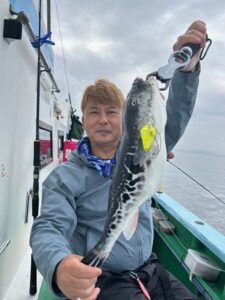 スタッフ平賀釣行記～鴨居大室港/トラフグ1.3kg1匹～