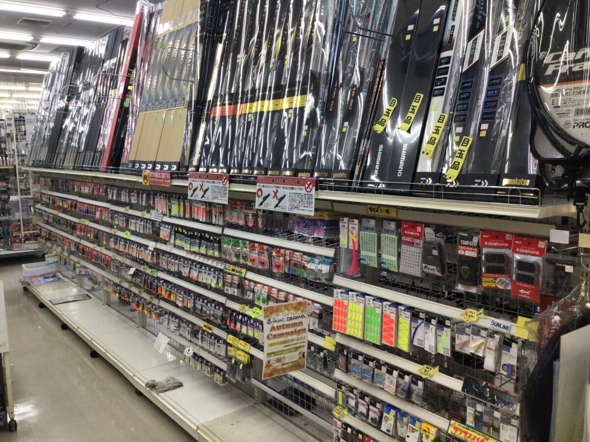 磯竿、磯小物コーナーが見やすくなりました！