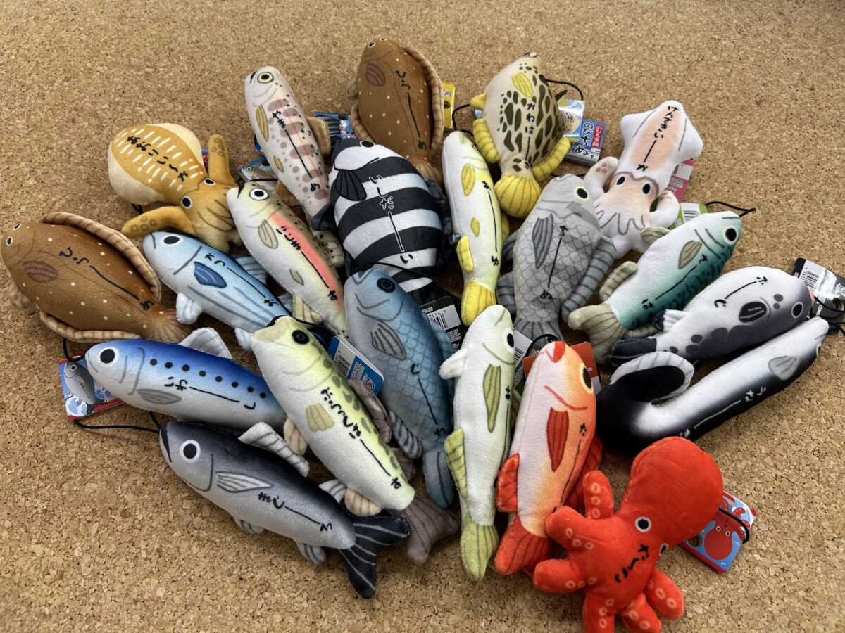 フワフワぷにぷに♪カワチ『のびおさかなストラップ』