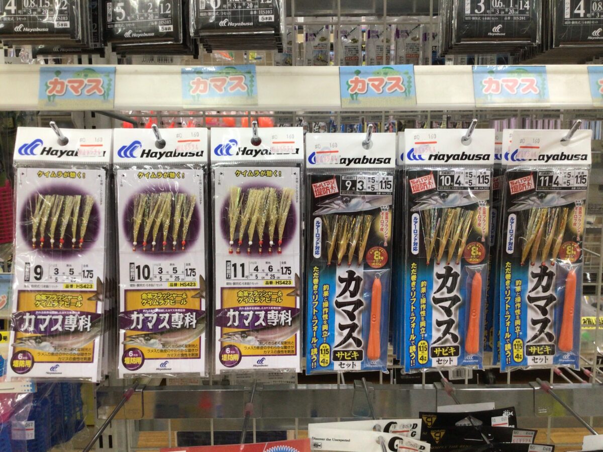 今年はカマス爆釣中！ハヤブサ『カマス専科』、カマスサビキセット